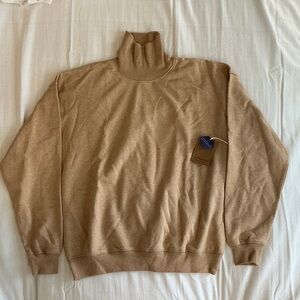 Unisex Industry of All Nations Tan Turtleneck Sweater